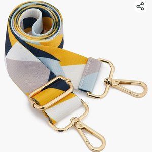 Wide Geometric Guitar Strap for Handbag